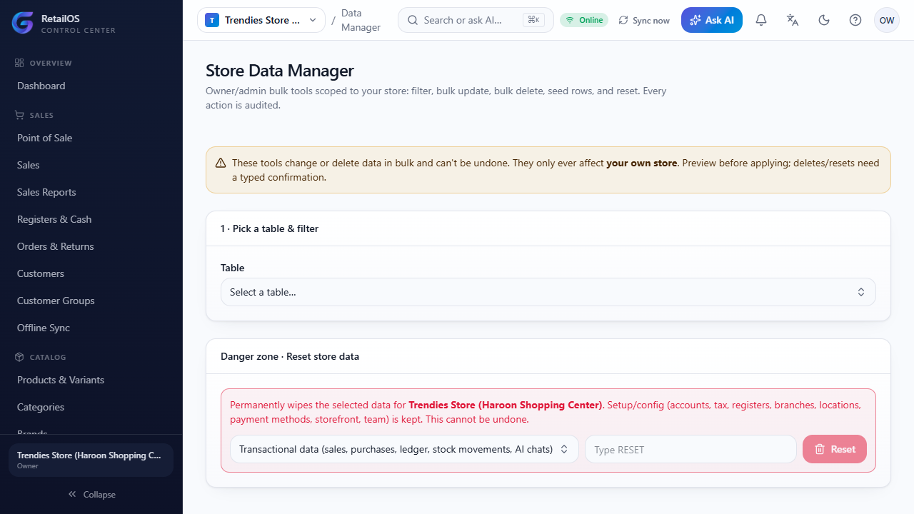 Data manager